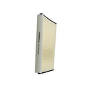 Side shot of cabin air filter on a white background