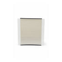 Rectangular cabin air filter on a white background