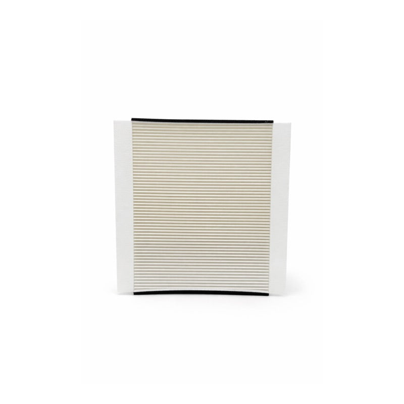 Rectangular cabin air filter on a white background