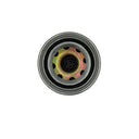 Topshot of dryer filter on a white background