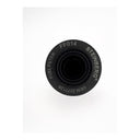 Black fuel filter with 'Steinberg' branding on a white background, captured from above